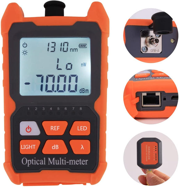 Optical Fiber Power Meter with RJ45 Test, Fiber FC/SC/ST Universal Int ...