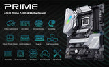 ASUS PRIME Z490-P LGA 1200 (Intel 10th Gen) Intel Z490 SATA 6Gb/s ATX Intel Motherboard (Dual M.2, DDR4 4600, 1Gb Ethernet, USB 3.2 Gen 2 USB Type-A, Thunderbolt 3 Support, Aura Sync RGB)
